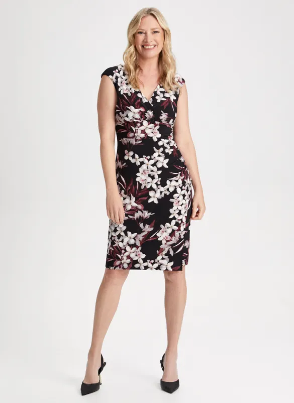 Floral Print Cap Sleeve Dress sold by Laura