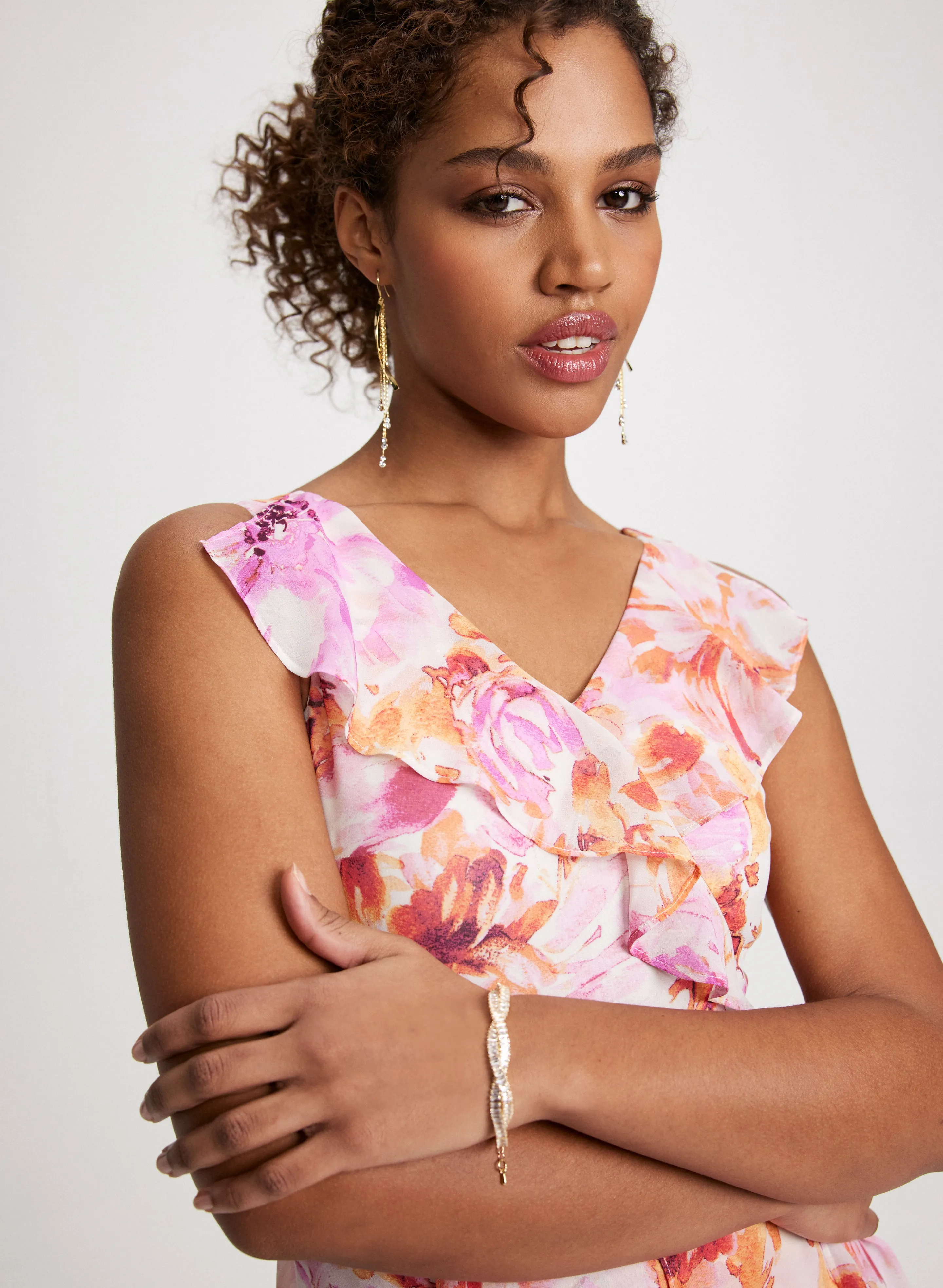 Floral Chiffon Maxi Dress sold by Laura product image thumbnail 5