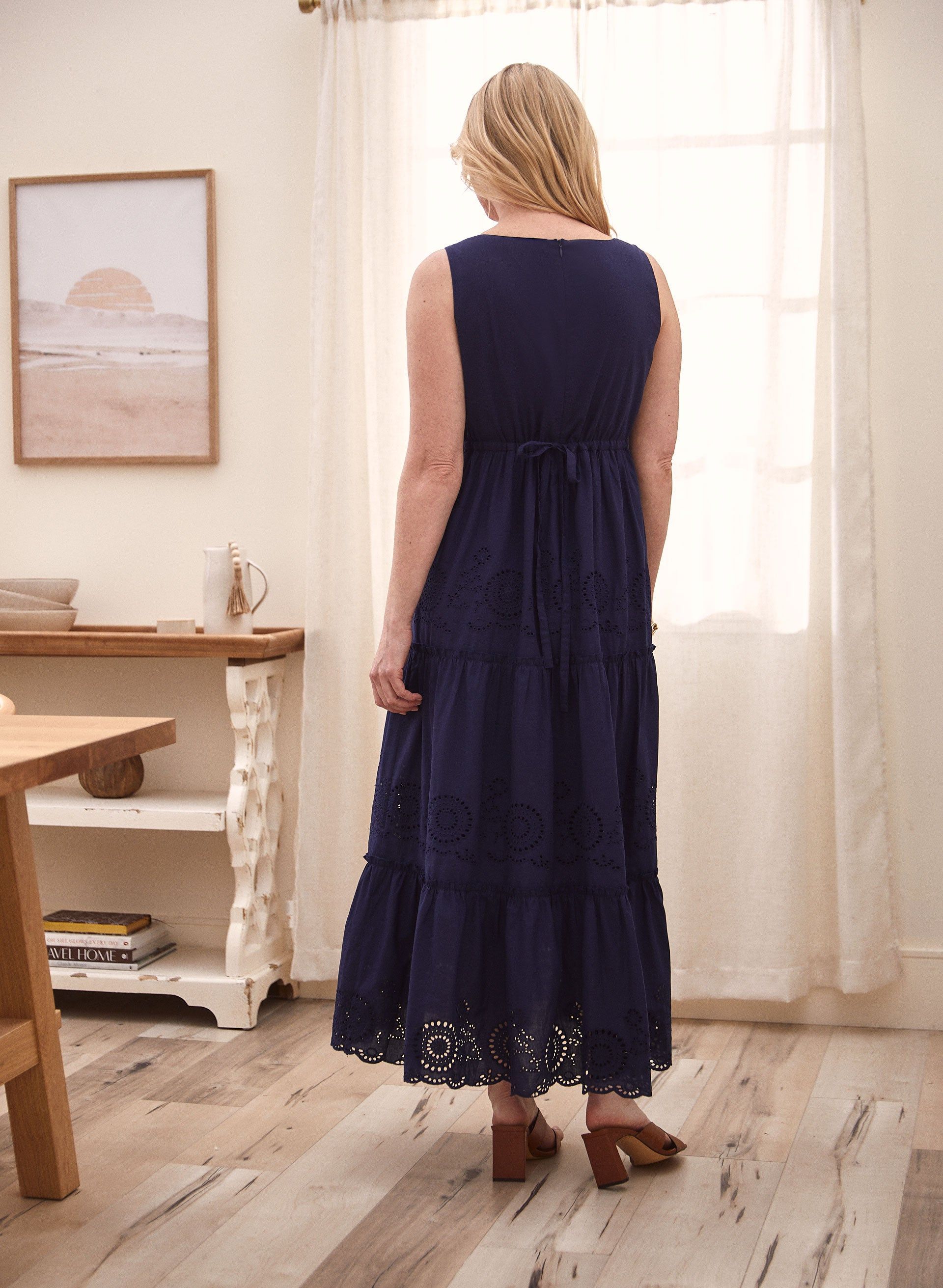 Eyelet Detail Cotton Maxi Dress sold by Laura product image thumbnail 2
