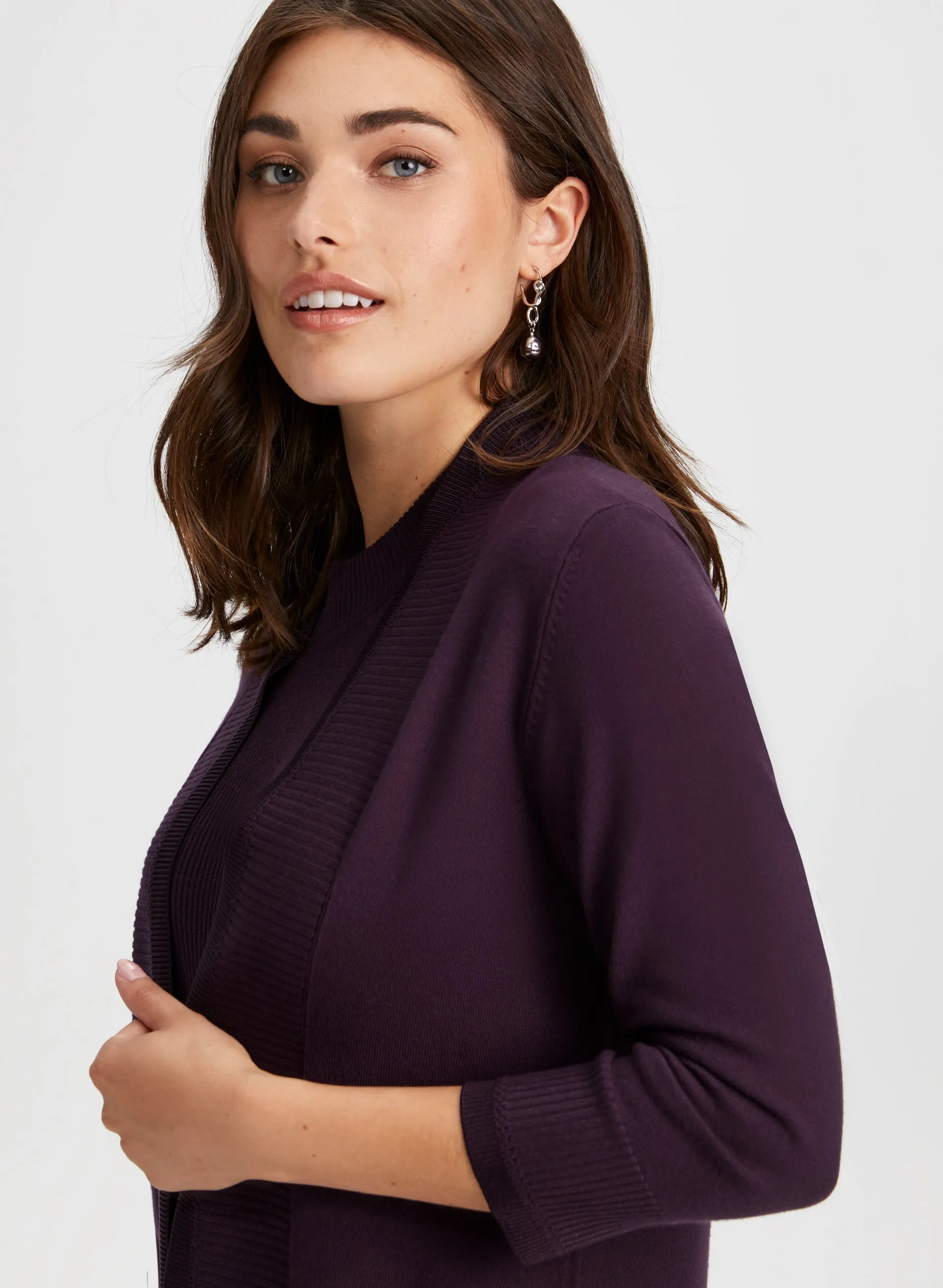 Short Rib Detail Cardigan sold by Laura product image thumbnail 2