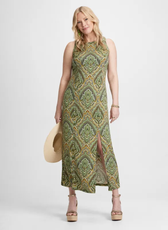 Paisley Slit-Front Dress sold by Laura