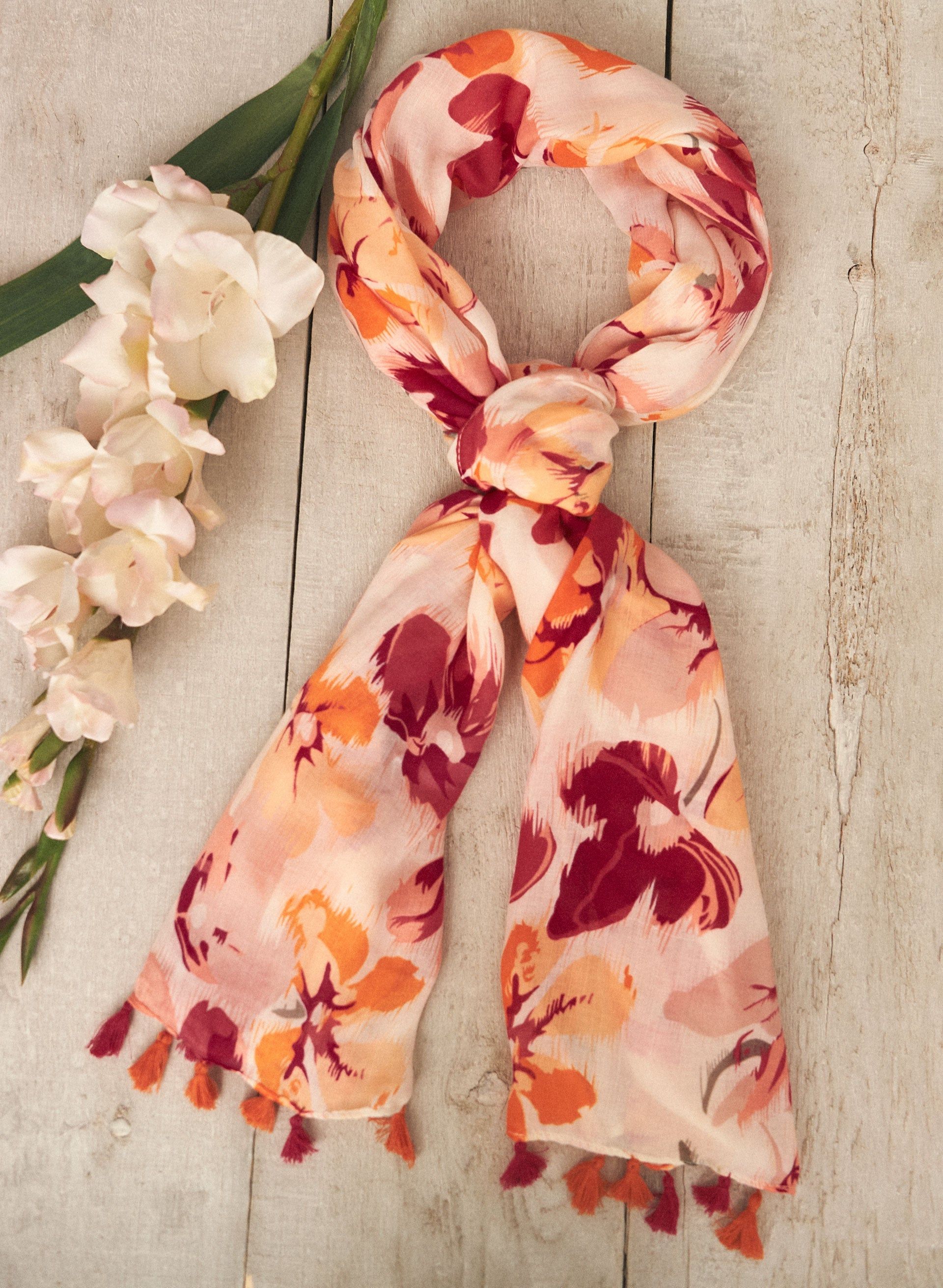 Floral Print Scarf sold by Laura