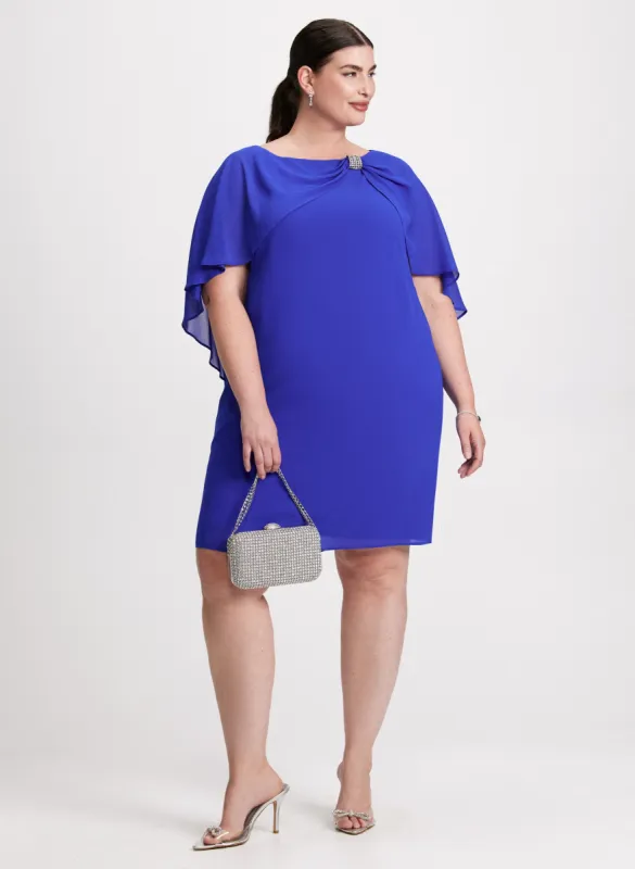 Capelet Effect Cocktail Dress sold by Laura