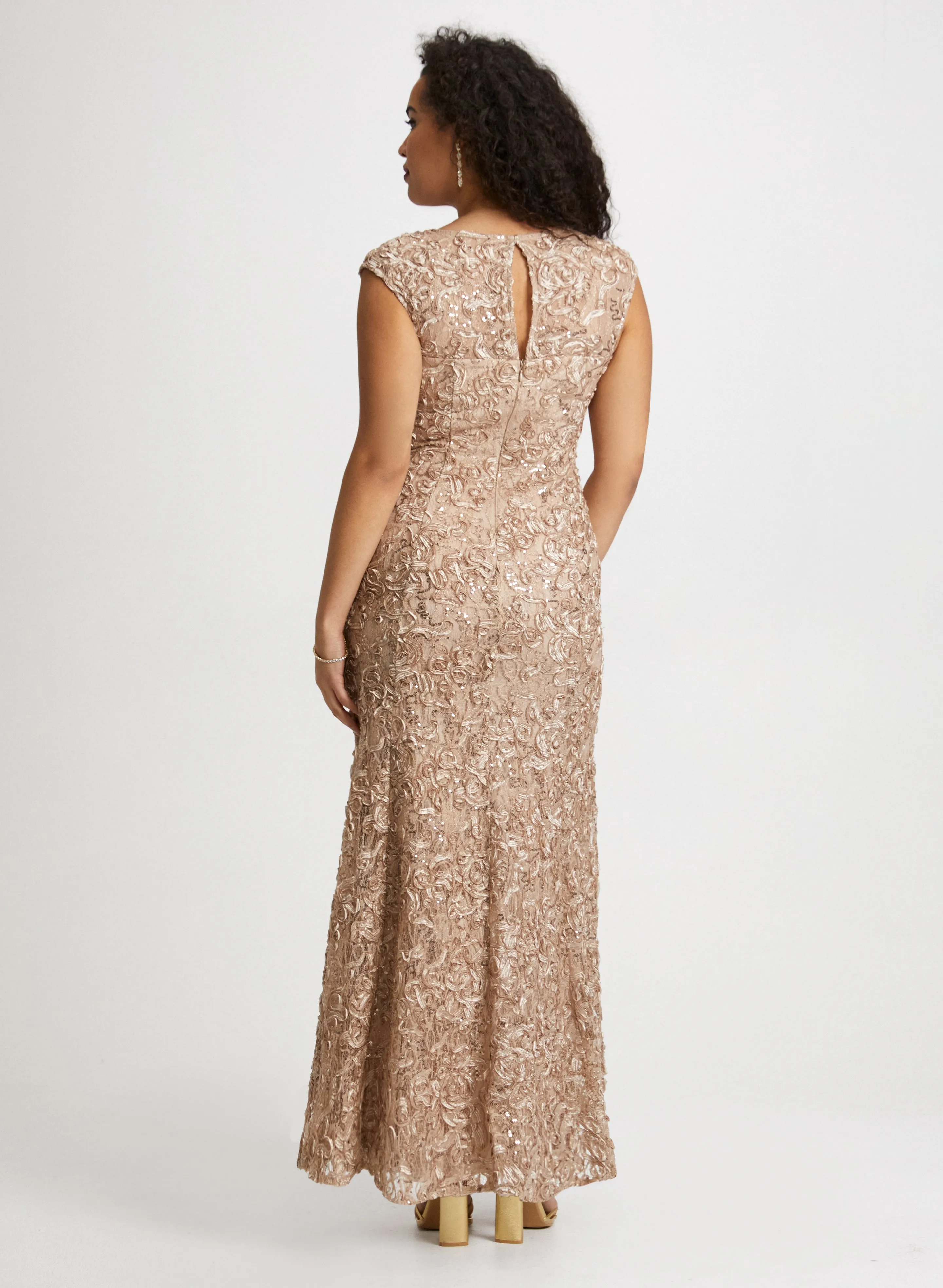 Floral Soutache Detail Dress & Shawl sold by Laura product image thumbnail 3