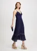 Lace-Trim Sleeveless Maxi Dress sold by Laura