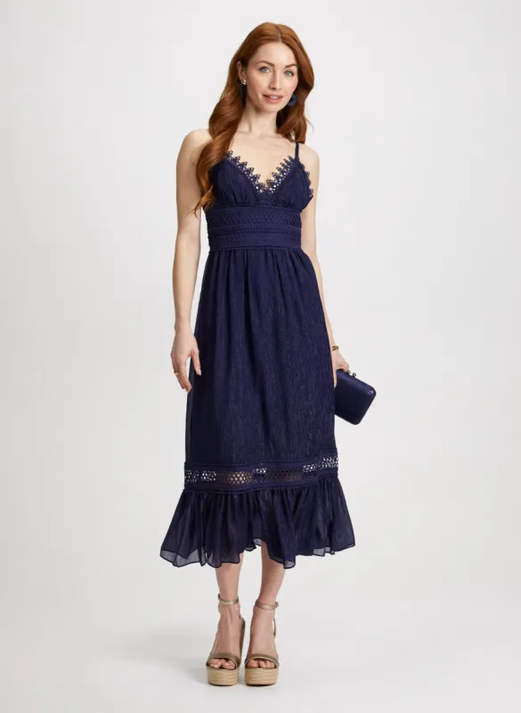 ☆herlipto☆ Isa Tiered Lace Cami Dress Lace Trim Tiered