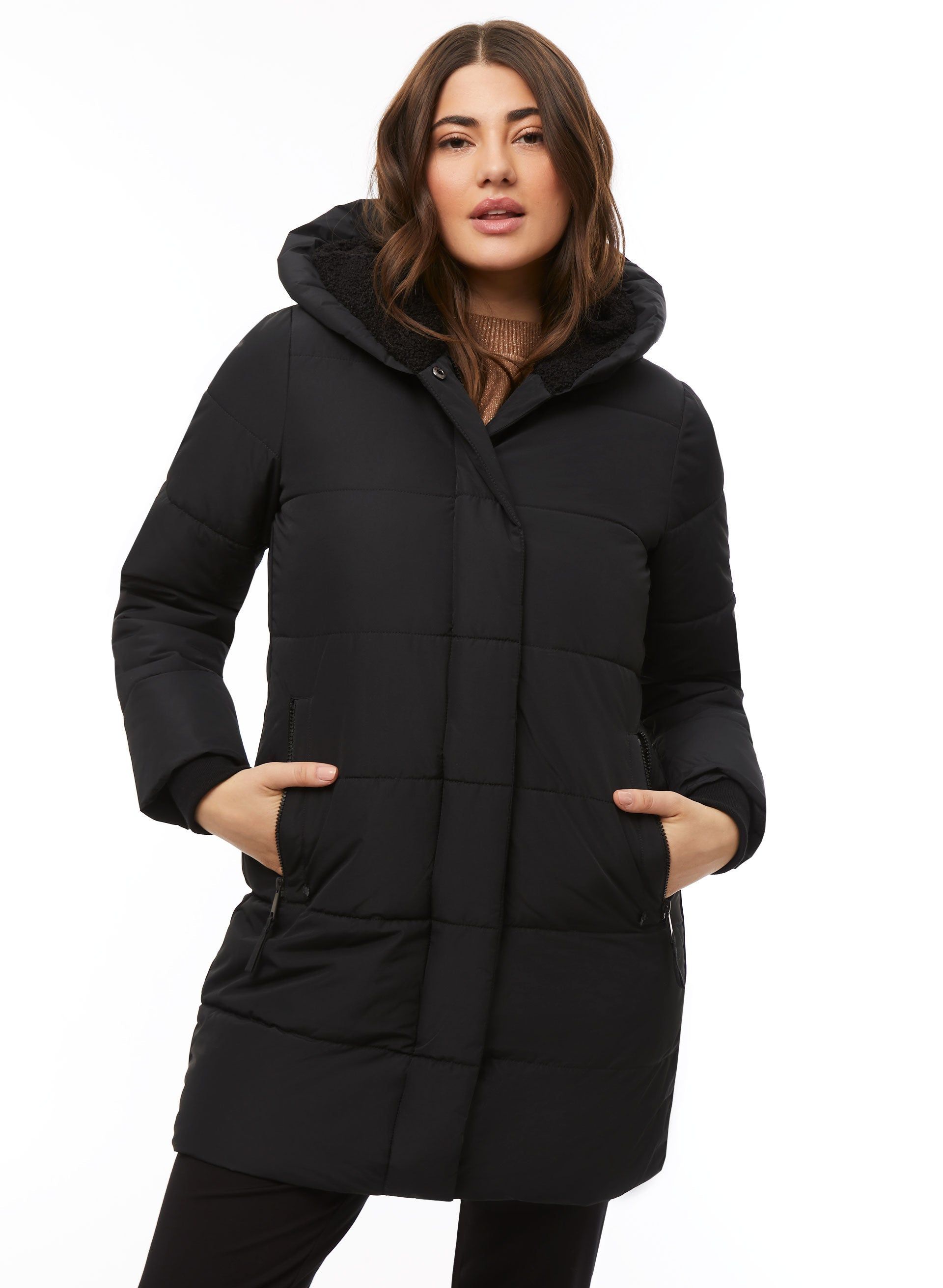 Vegan Down Quilted Coat sold by Laura