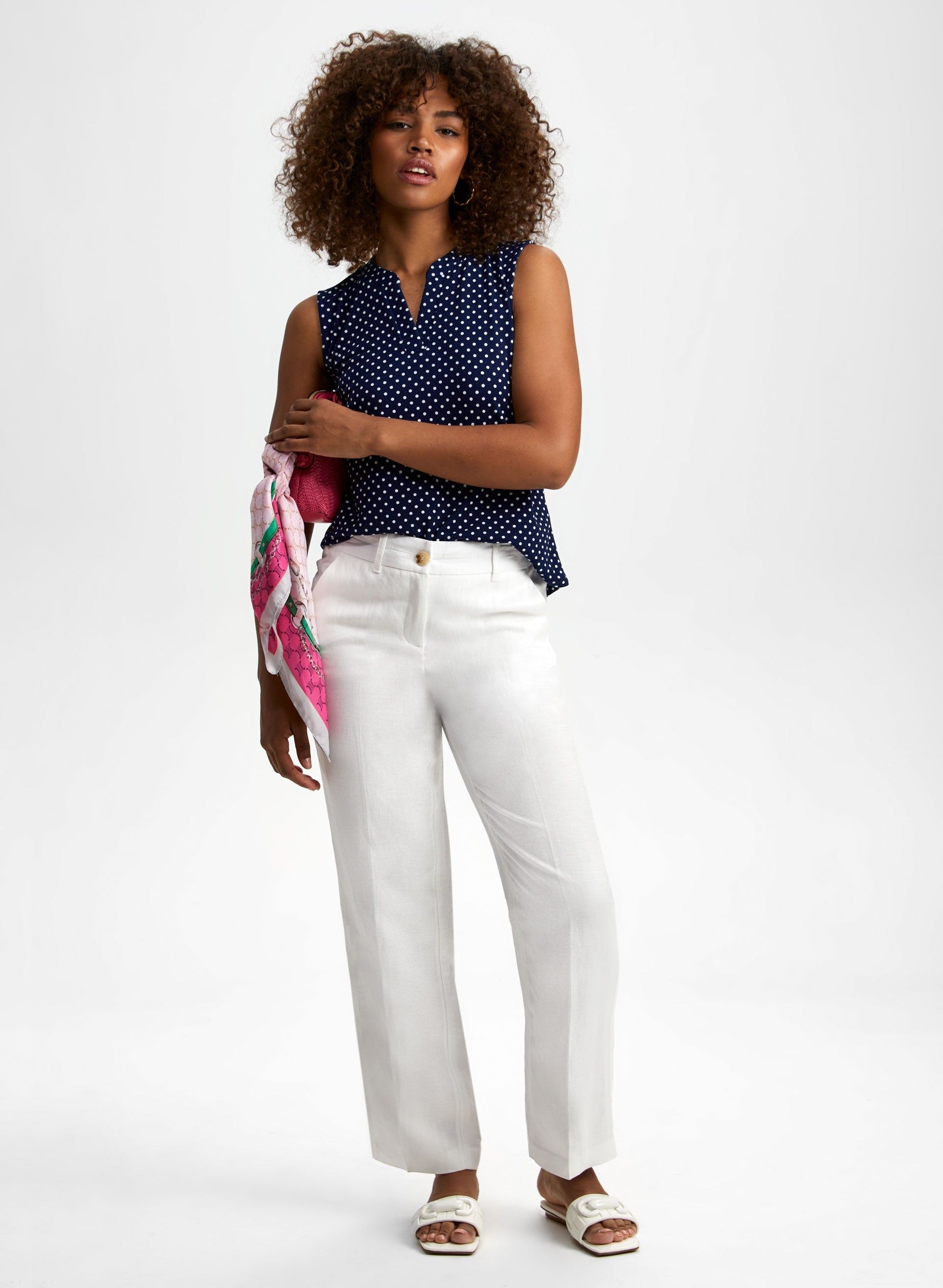 Dot Print Sleeveless Top sold by Laura product image thumbnail 3