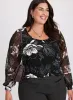 Floral Balloon Sleeve Top sold by Laura