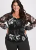 Floral Balloon Sleeve Top sold by Laura