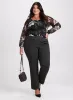 Floral Balloon Sleeve Top sold by Laura