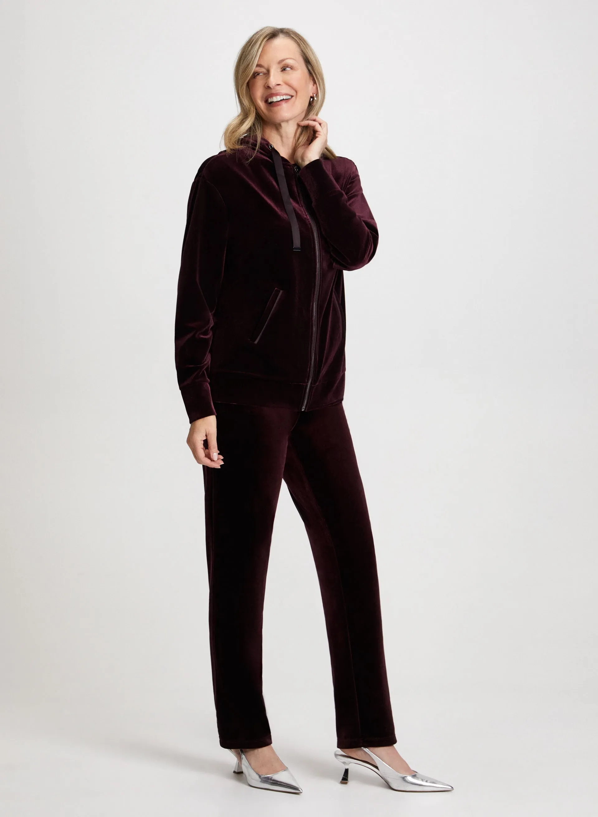 Velour Straight Leg Pull-On Pants sold by Laura product image thumbnail 4