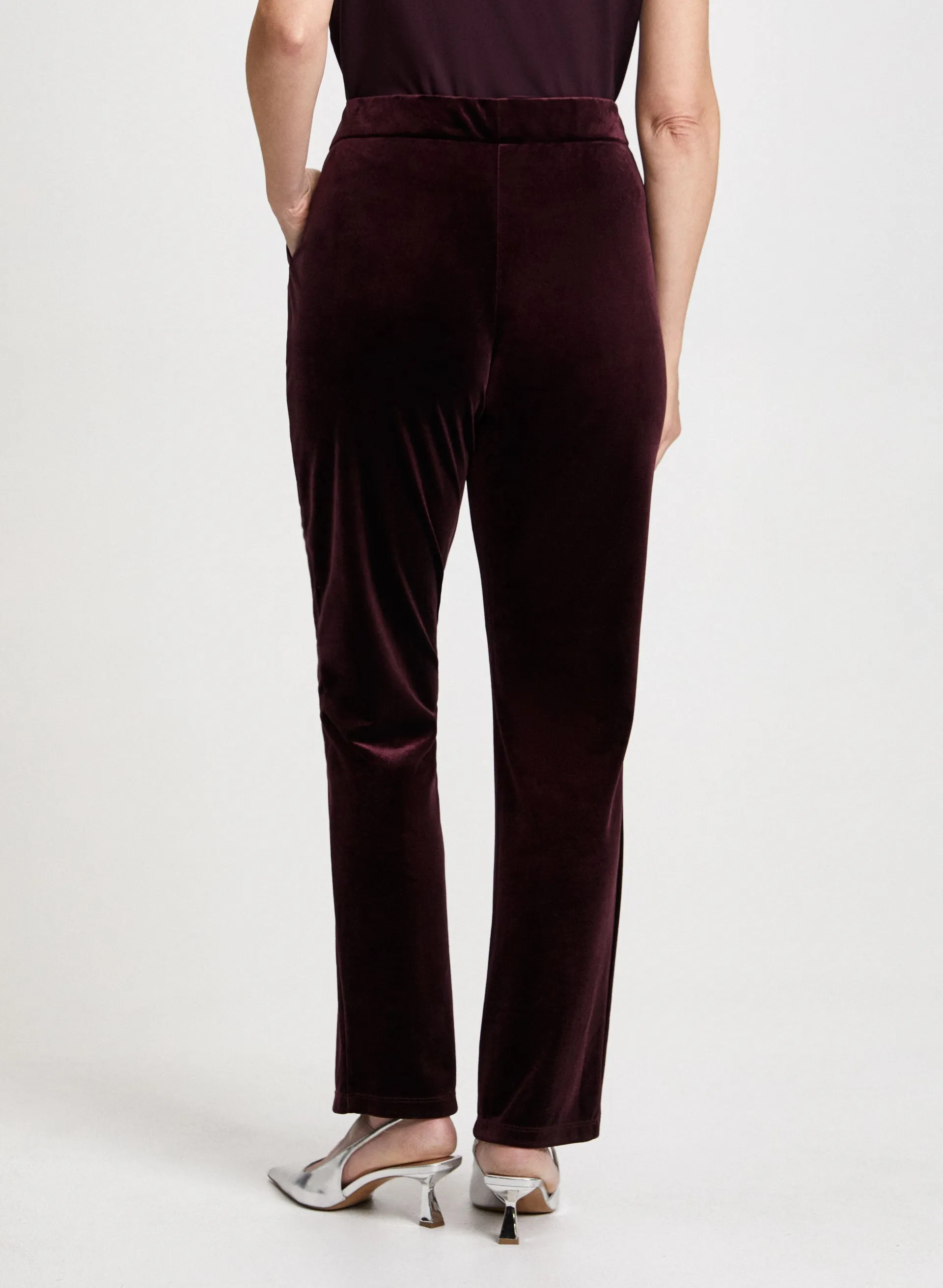 Velour Straight Leg Pull-On Pants sold by Laura product image thumbnail 3
