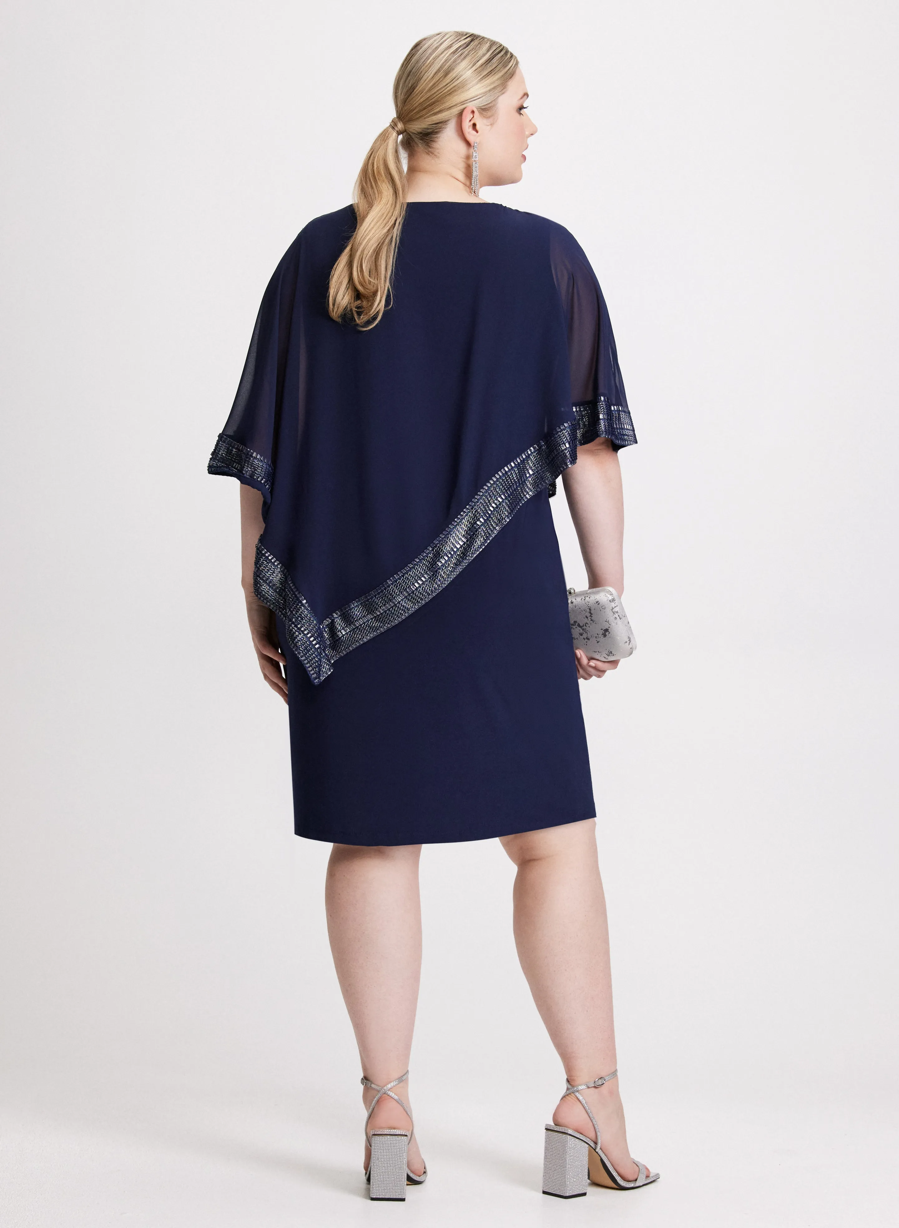 Asymmetric Overlay Sheath Dress sold by Laura product image thumbnail 2