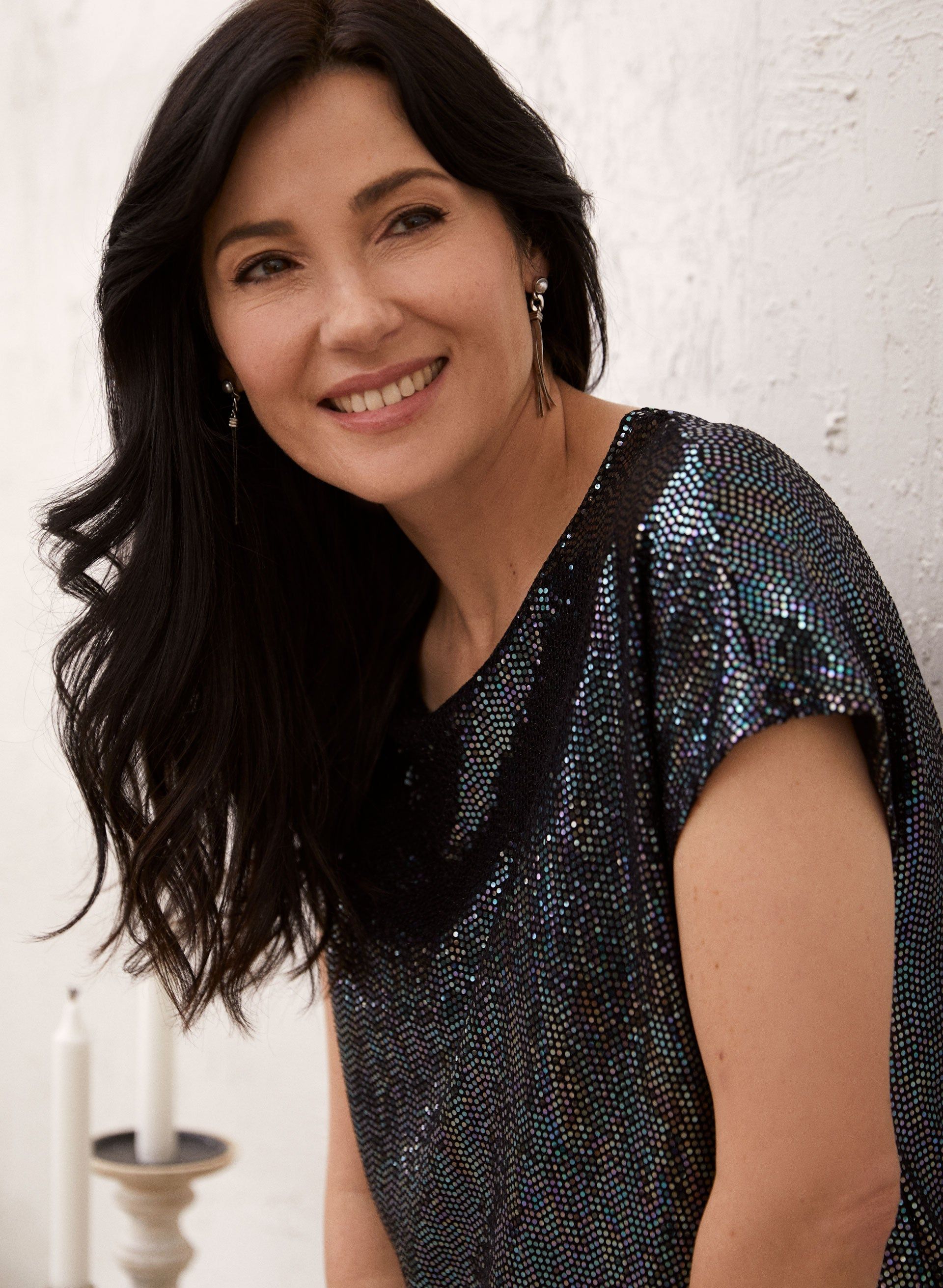 Boat Neck Sequin Top sold by Laura product image thumbnail 2