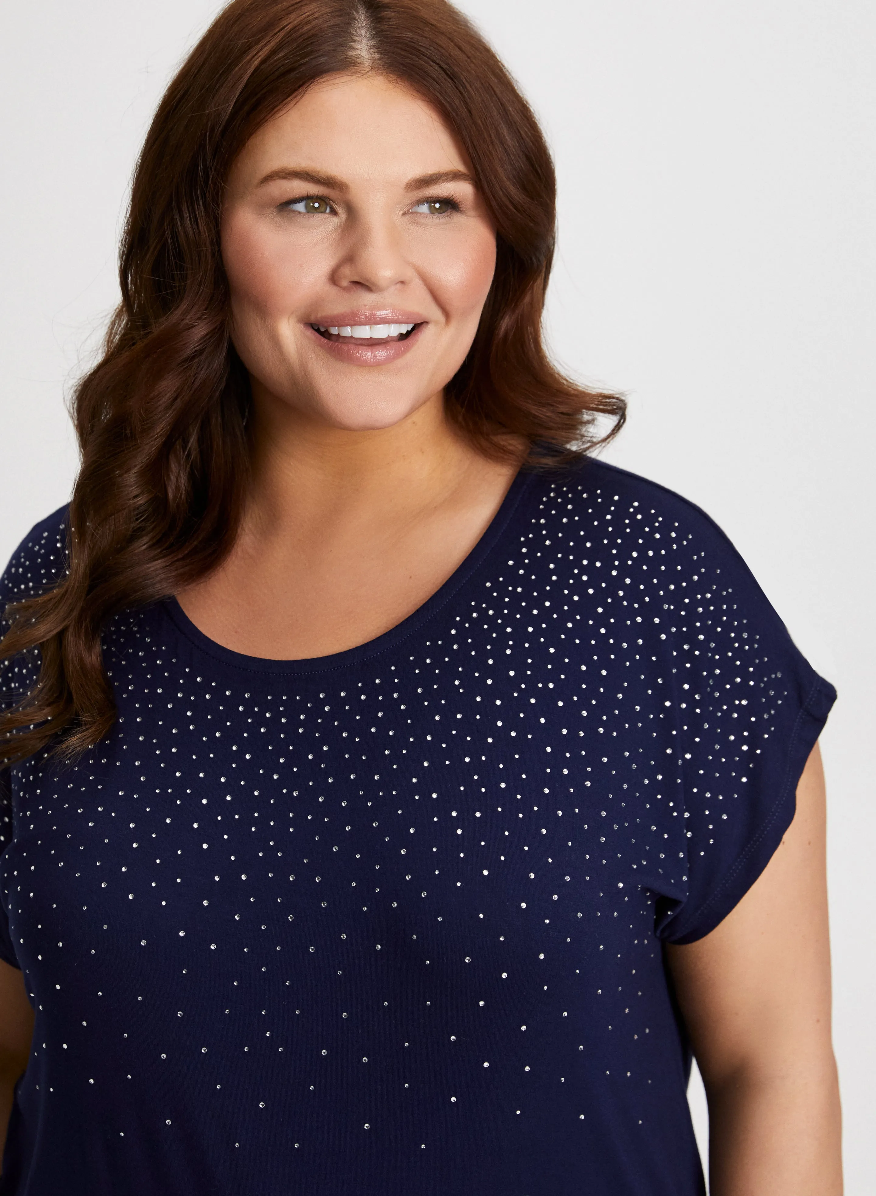 Embellished Cap Sleeve T-Shirt sold by Laura product image thumbnail 2