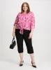 Floral Blouse & Side Slit Pants sold by Laura