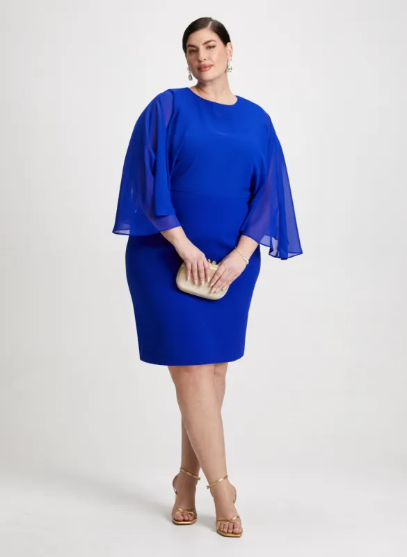 Cape Sleeve Dress sold by Laura
