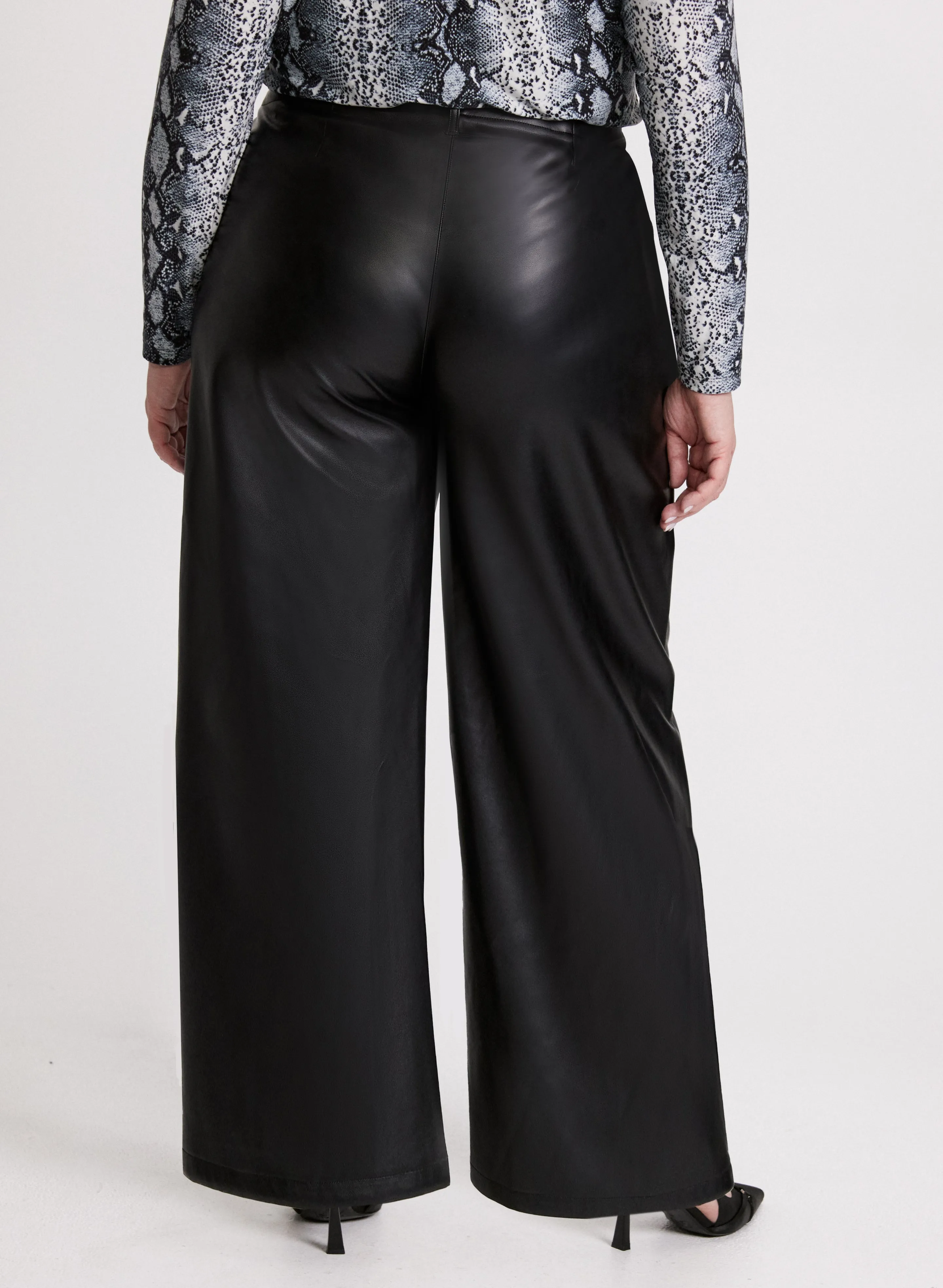 Vegan Leather Culotte Pants sold by Laura product image thumbnail 2