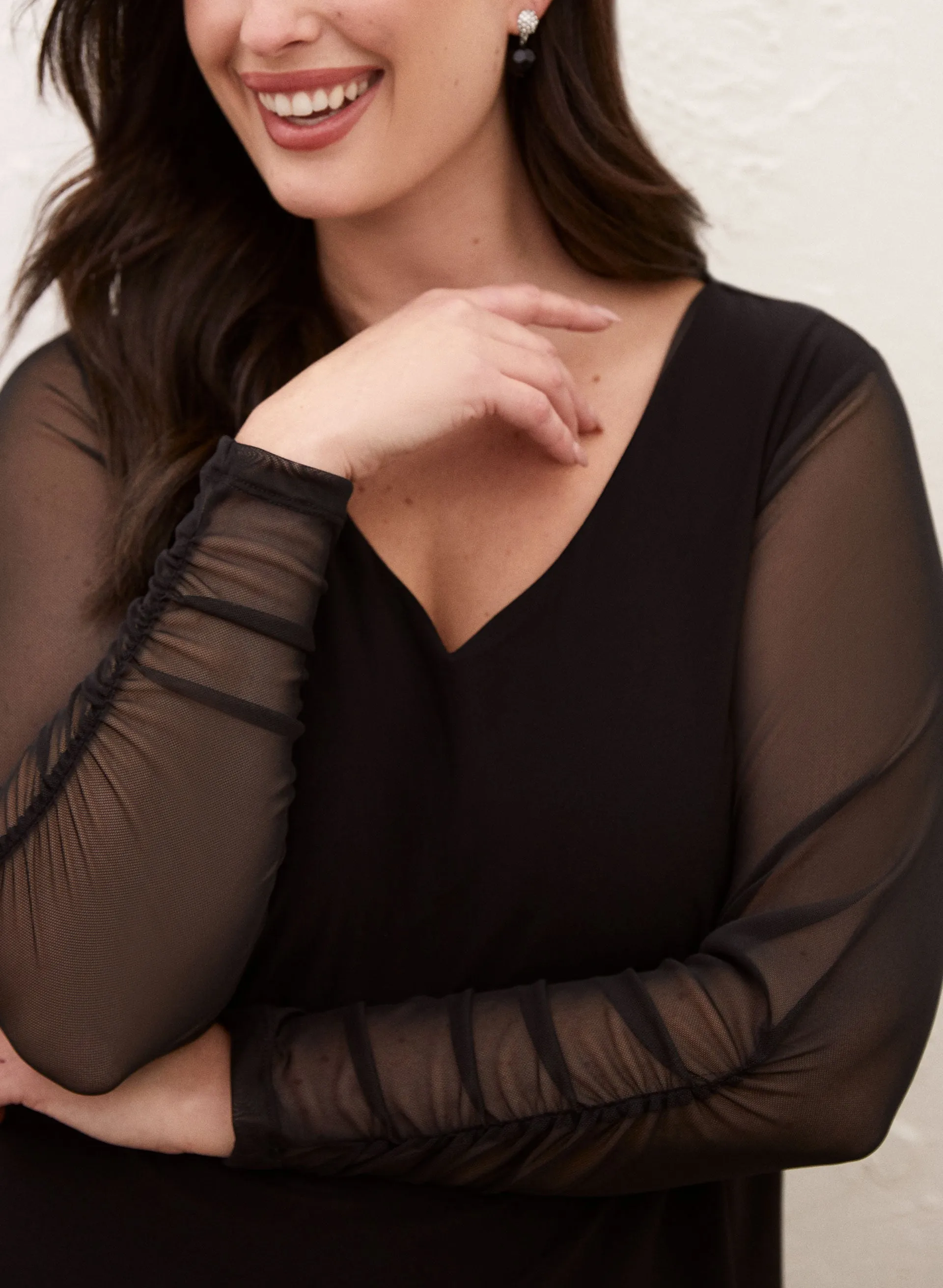 Mesh Sleeve Top sold by Laura product image thumbnail 2