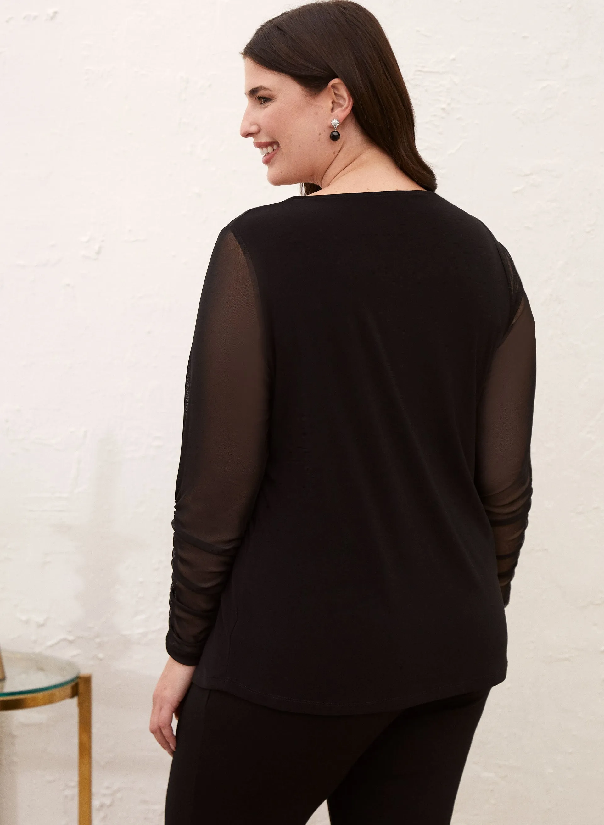 Mesh Sleeve Top sold by Laura product image thumbnail 3