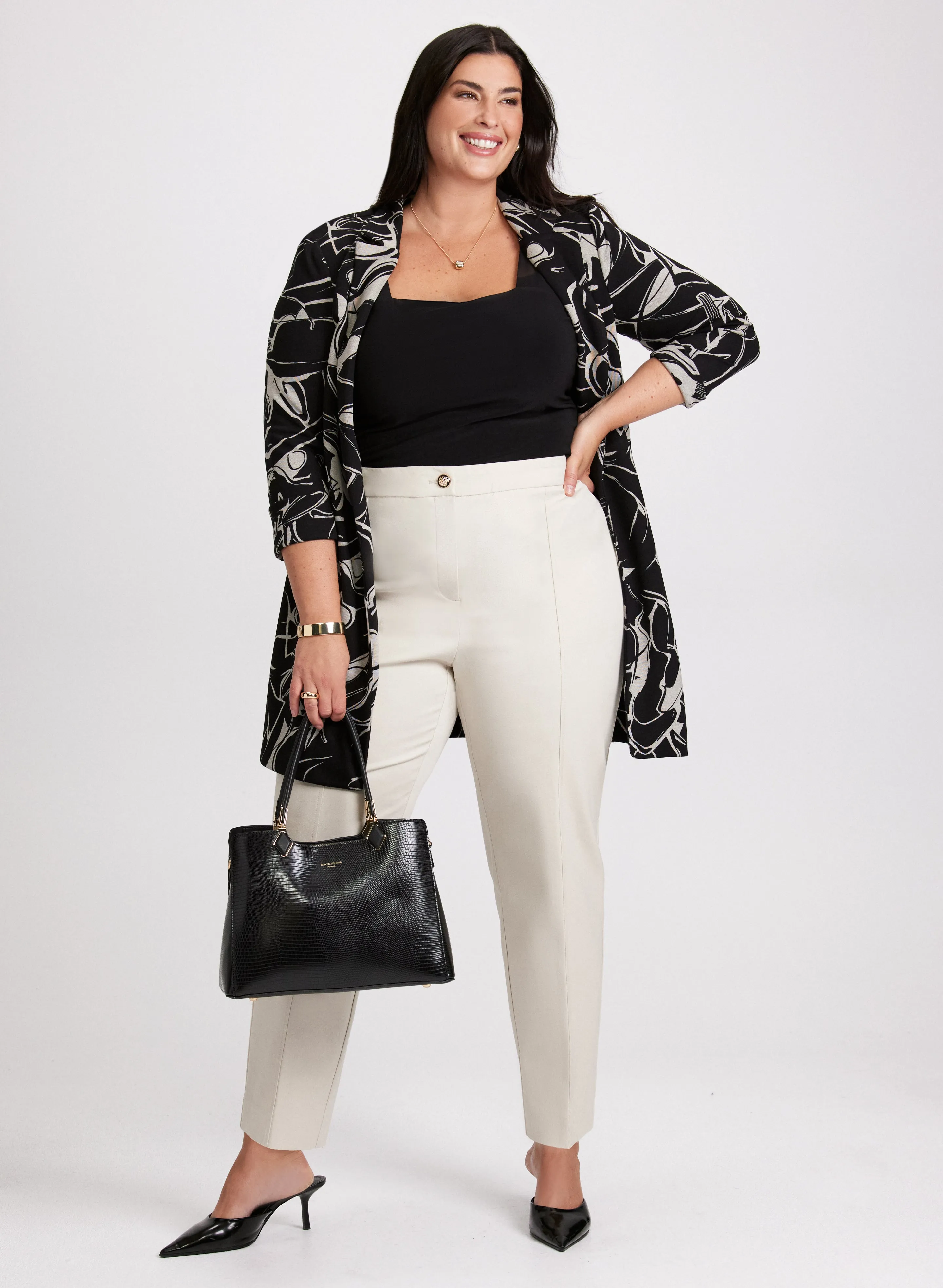 Joseph Ribkoff - Abstract Printed Knit Jacket sold by Laura product image thumbnail 3