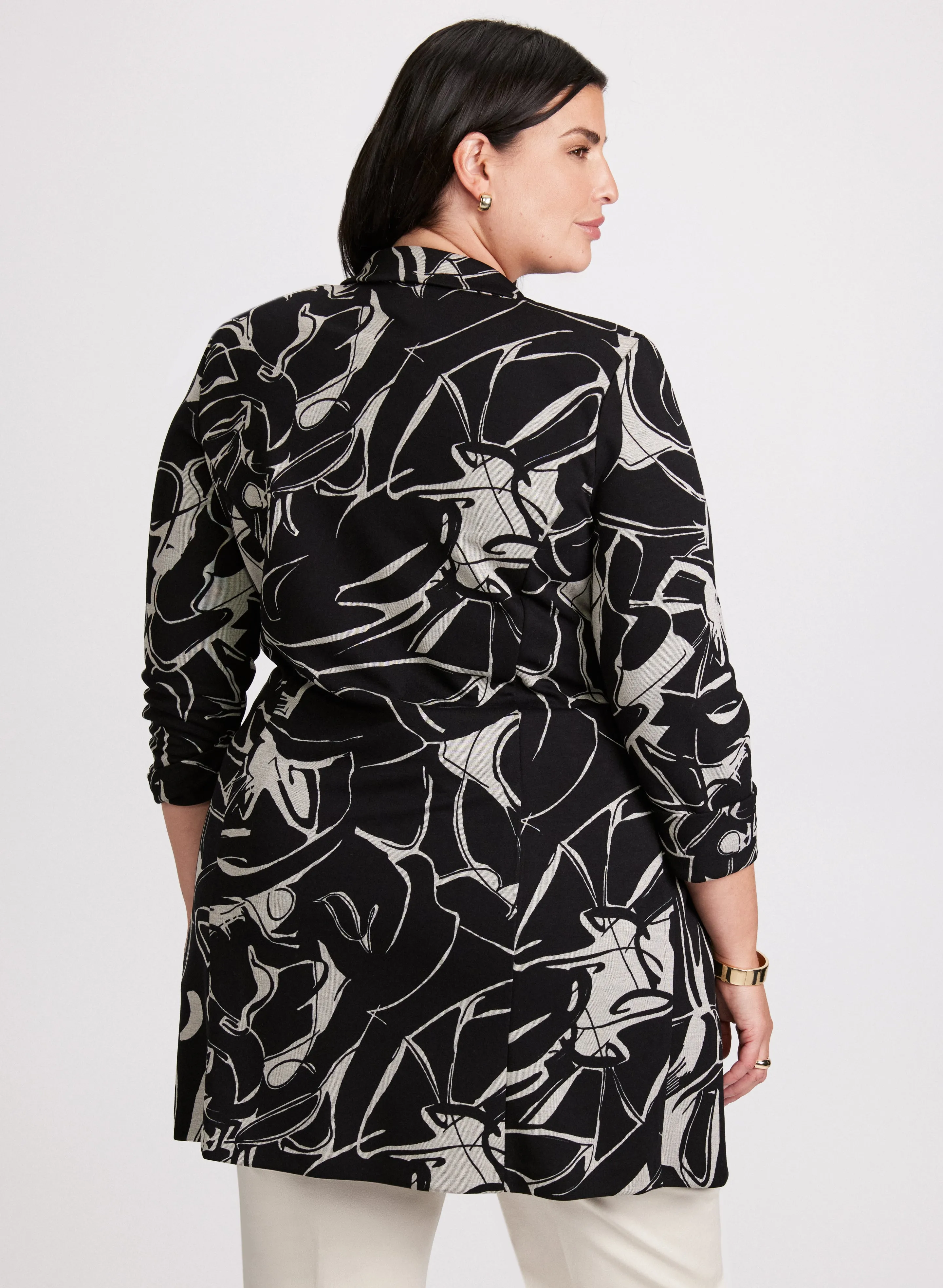 Joseph Ribkoff - Abstract Printed Knit Jacket sold by Laura product image thumbnail 4