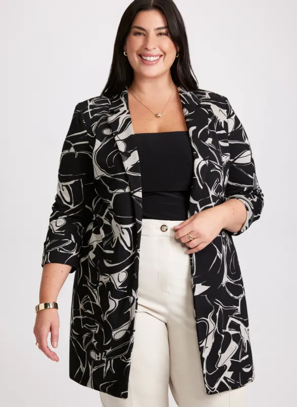 Joseph Ribkoff - Abstract Printed Knit Jacket made by Laura