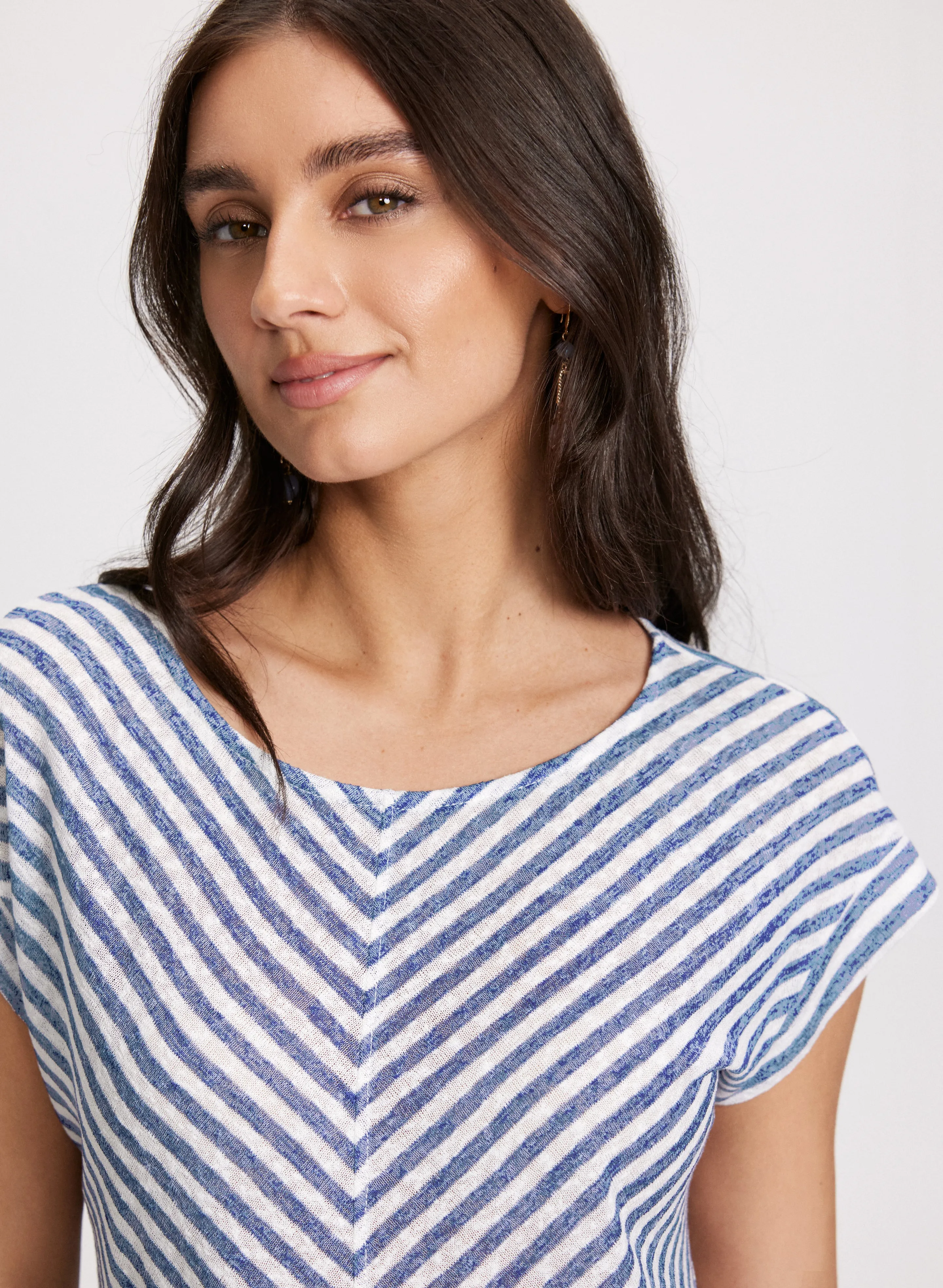 Striped Drop-Shoulder Top sold by Laura product image thumbnail 2