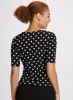 Side-Tie Polka Dot Top sold by Laura