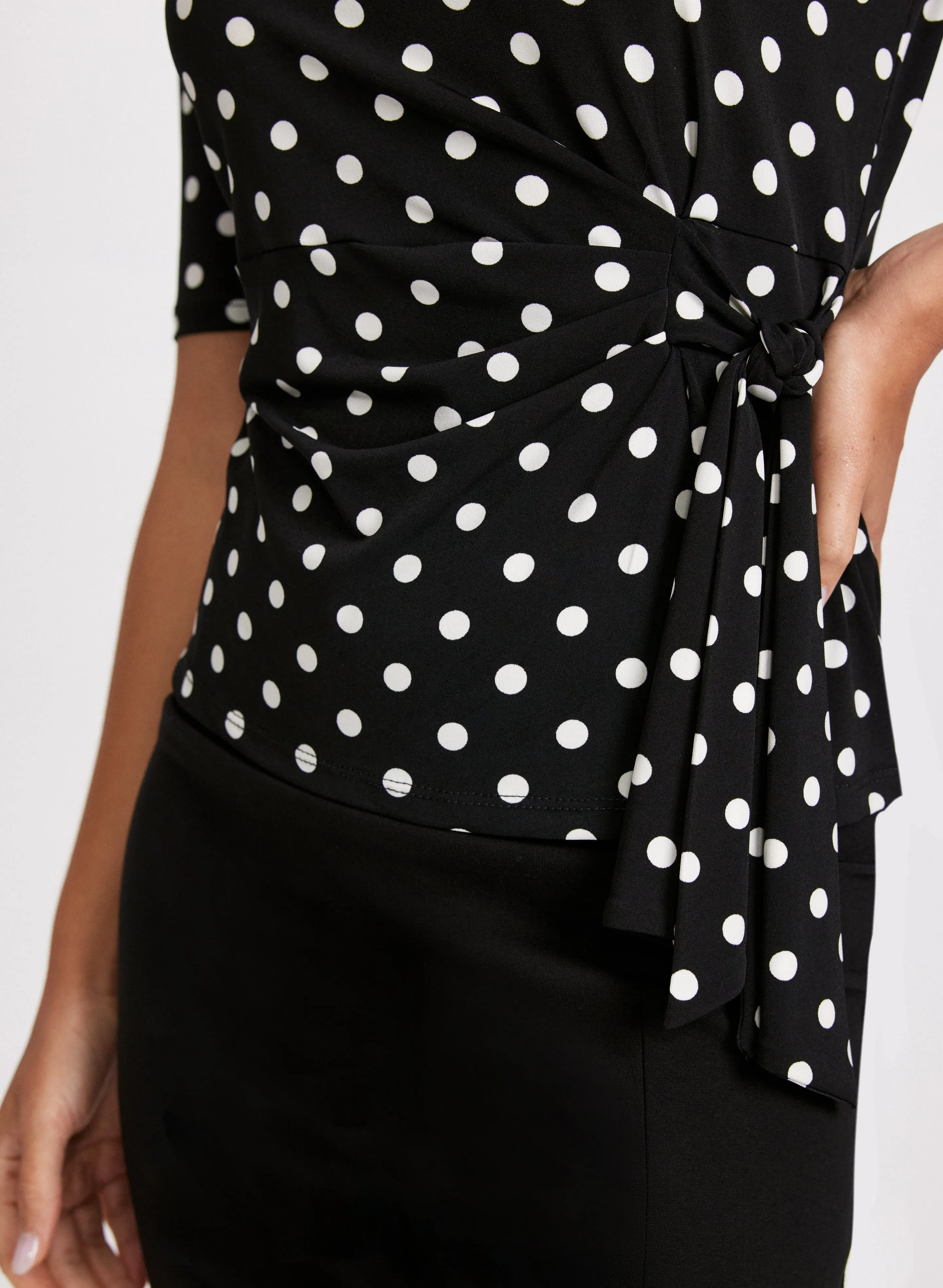 Side-Tie Polka Dot Top sold by Laura product image thumbnail 5
