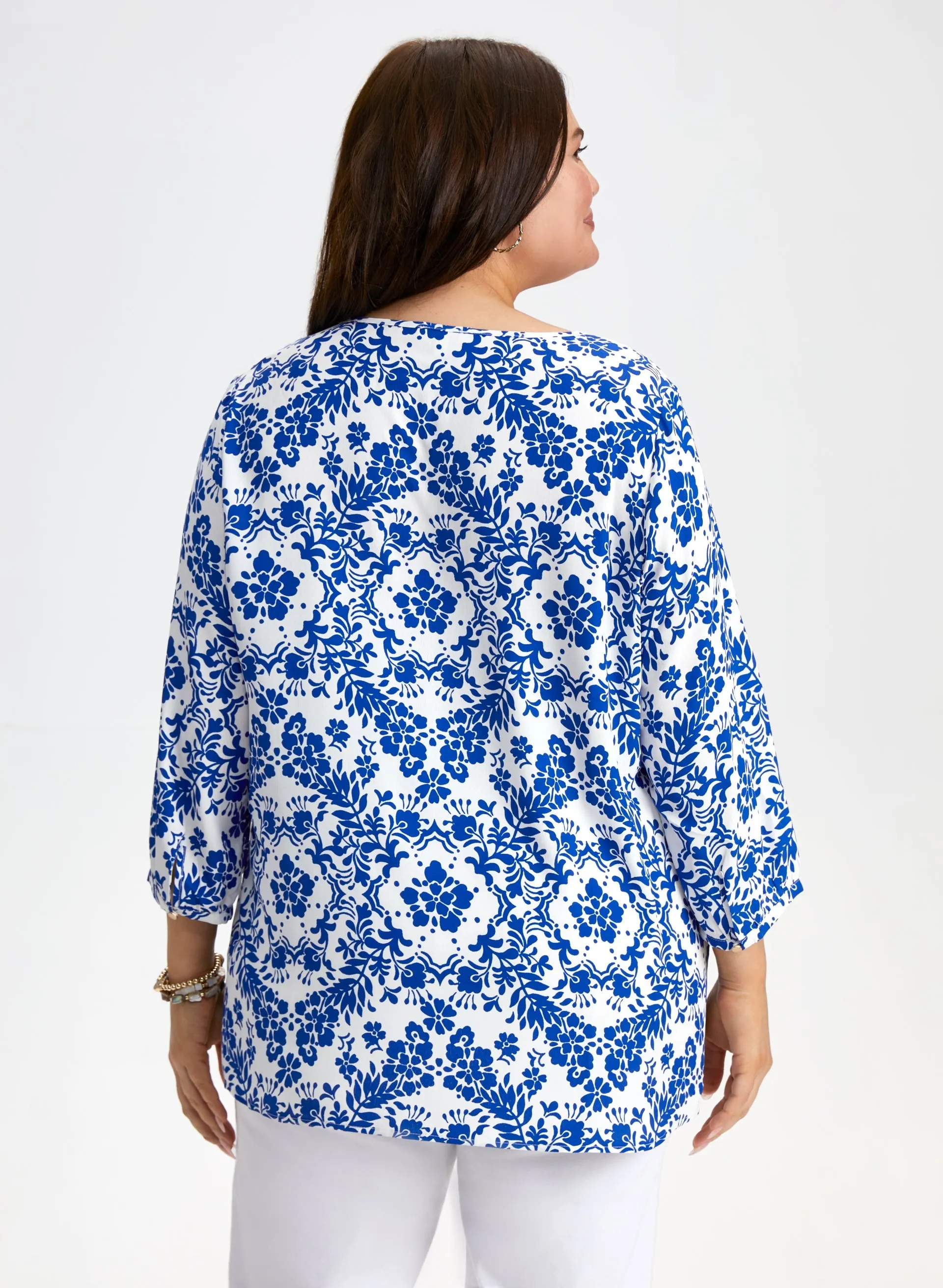 Floral & Leaf Print Blouse sold by Laura product image thumbnail 4