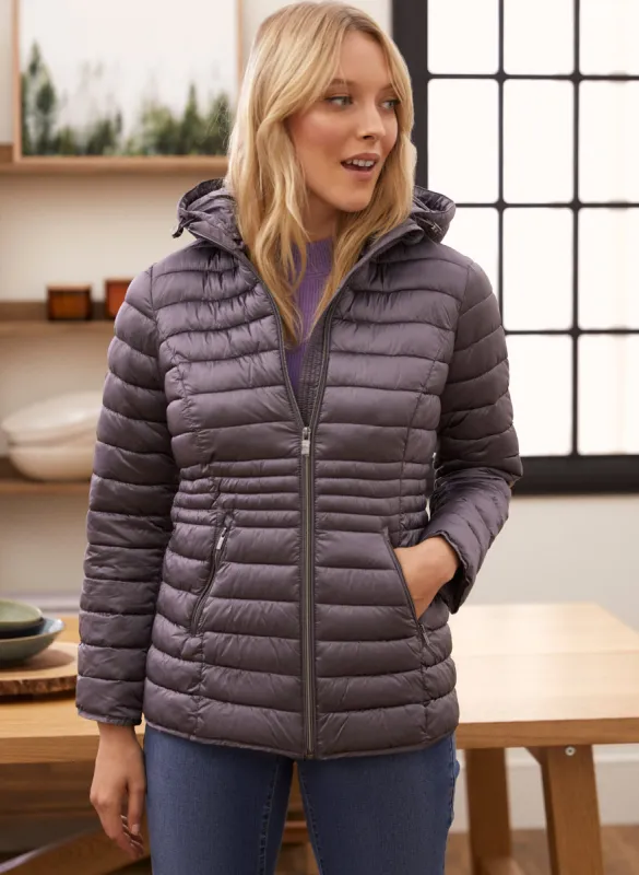Packable Vegan Down Quilted Coat sold by Laura