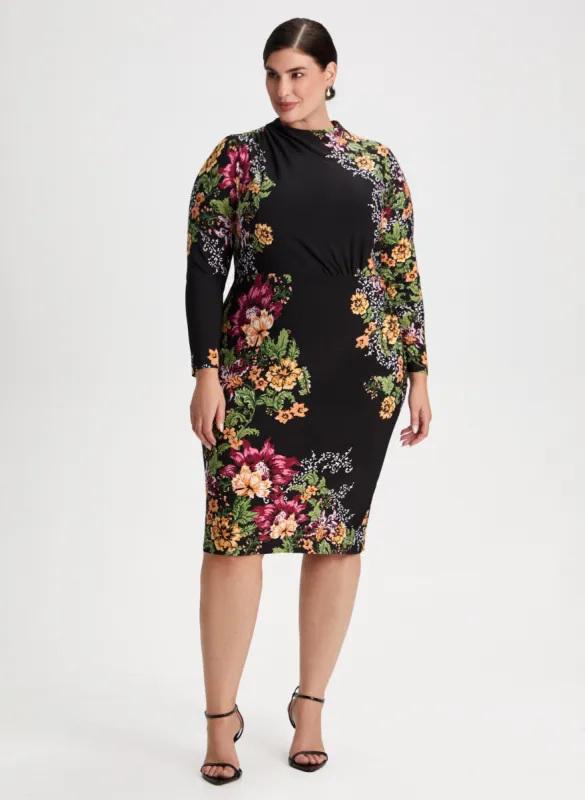 Floral Motif Sheath Dress sold by Laura