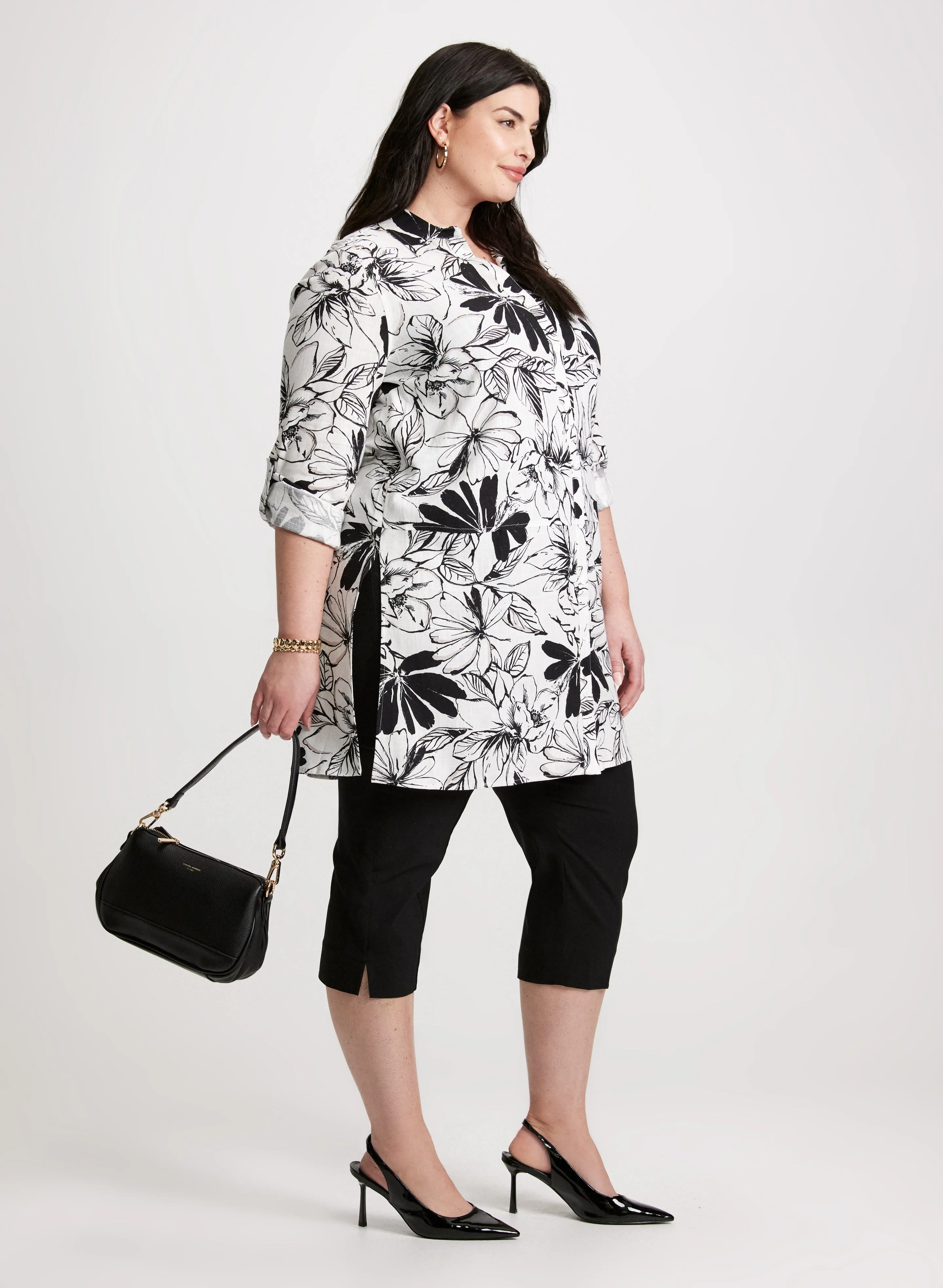 Side Slit Pull-On Capris sold by Laura product image thumbnail 4