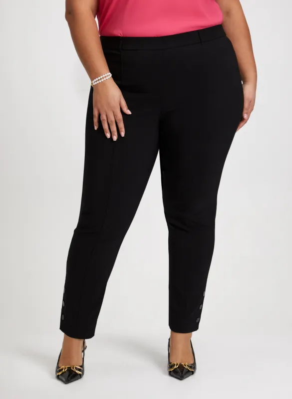 Pull-On Slim-Leg Pants sold by Laura