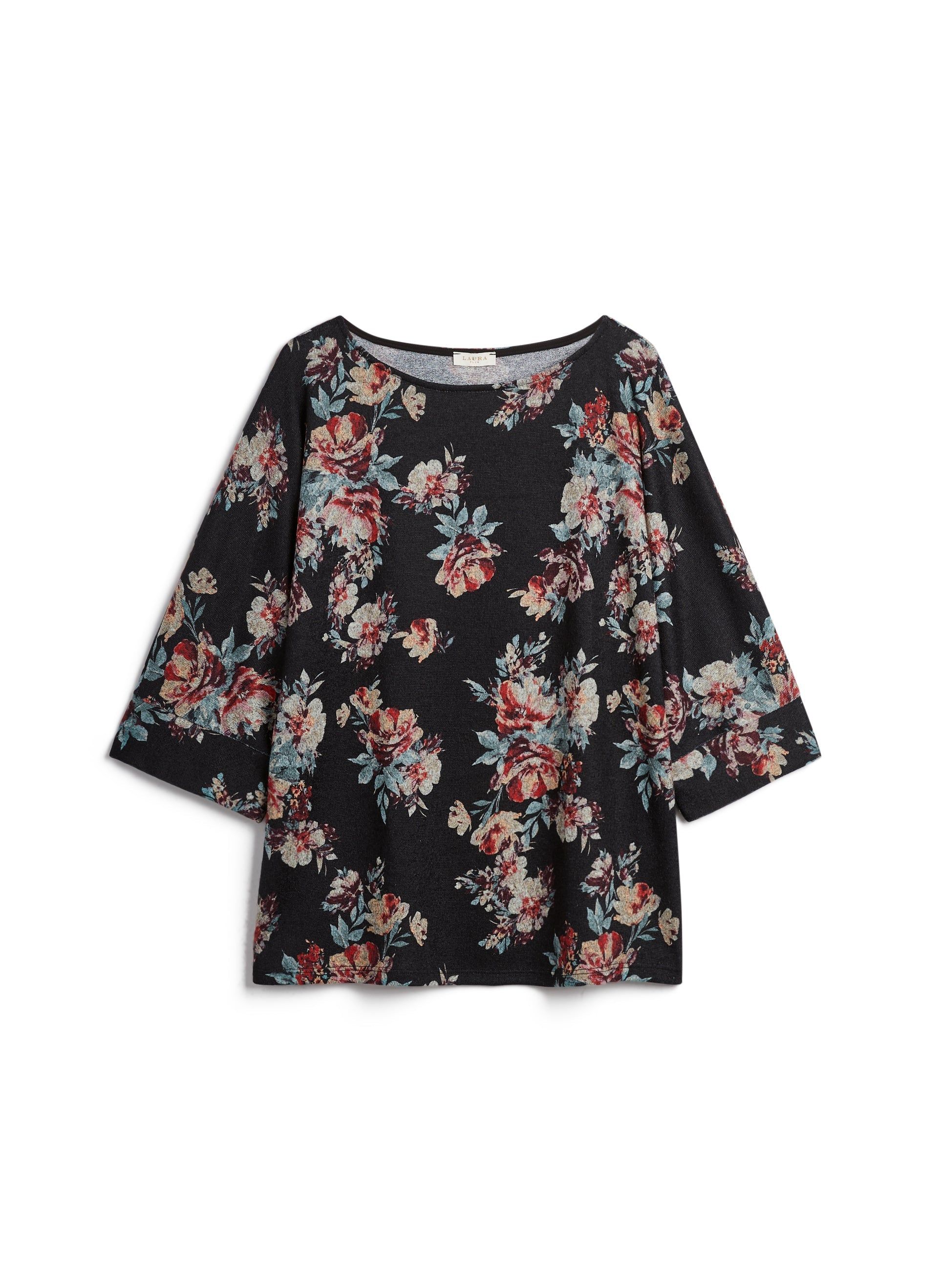 3/4 Sleeve Floral Print Top sold by Laura product image thumbnail 5