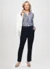 Open Front Bouclé Jacket & Slim-Leg Ankle Pants sold by Laura