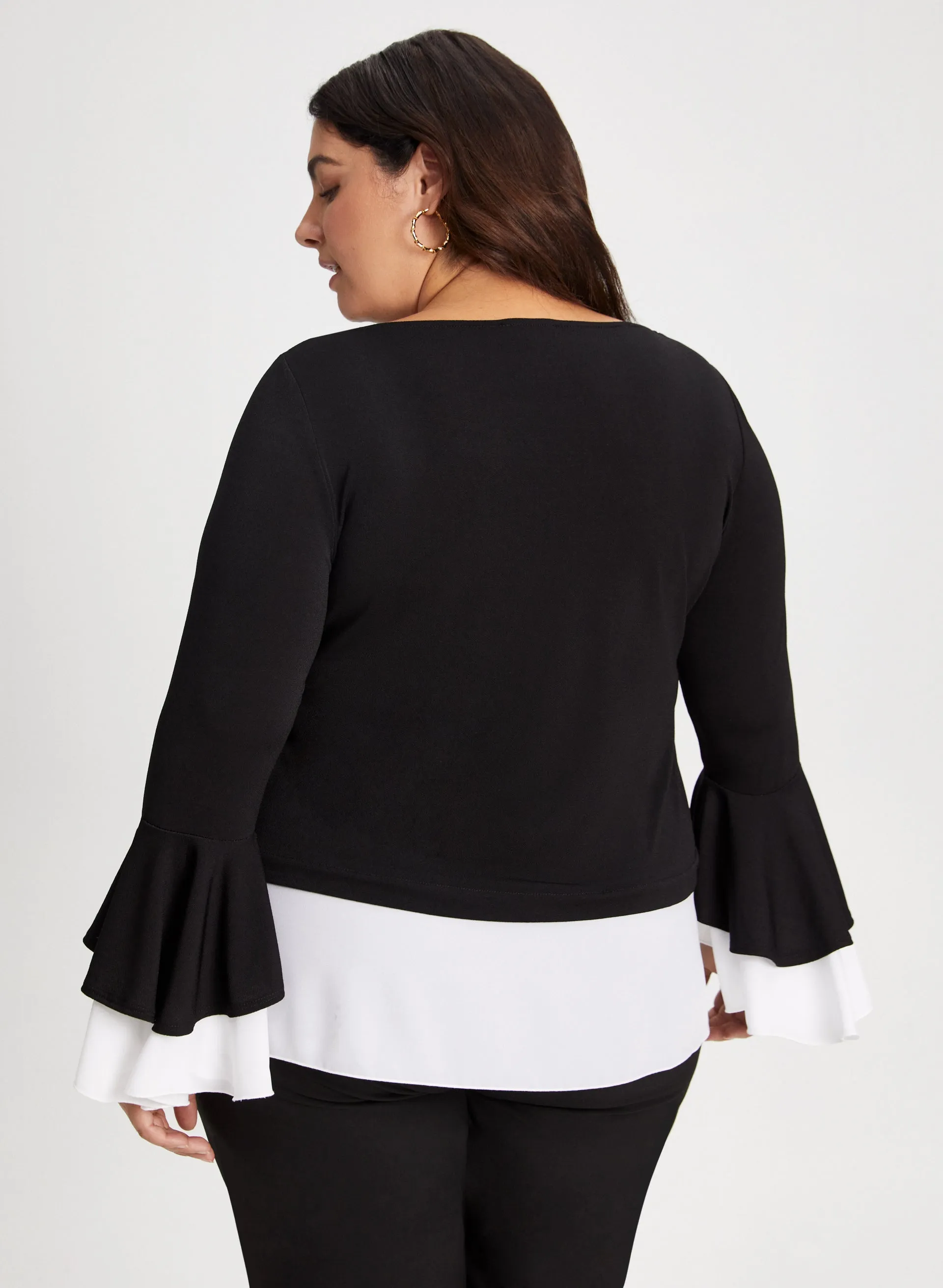 Flare Sleeve Fooler Top sold by Laura product image thumbnail 4