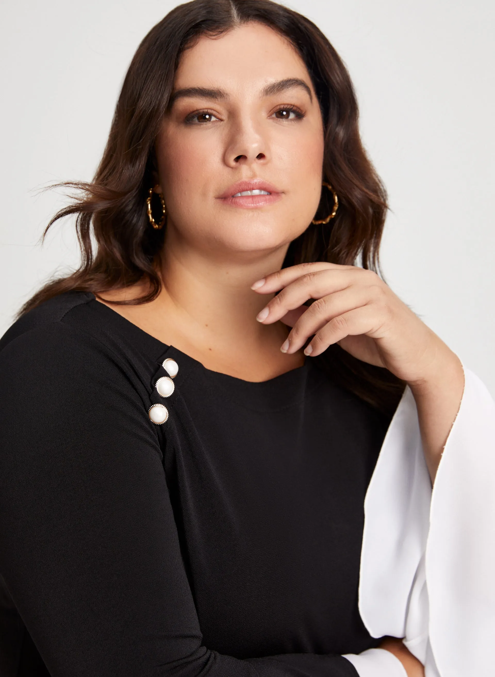 Flare Sleeve Fooler Top sold by Laura product image thumbnail 2