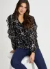 Floral Print Ruffle Sleeve Blouse sold by Laura