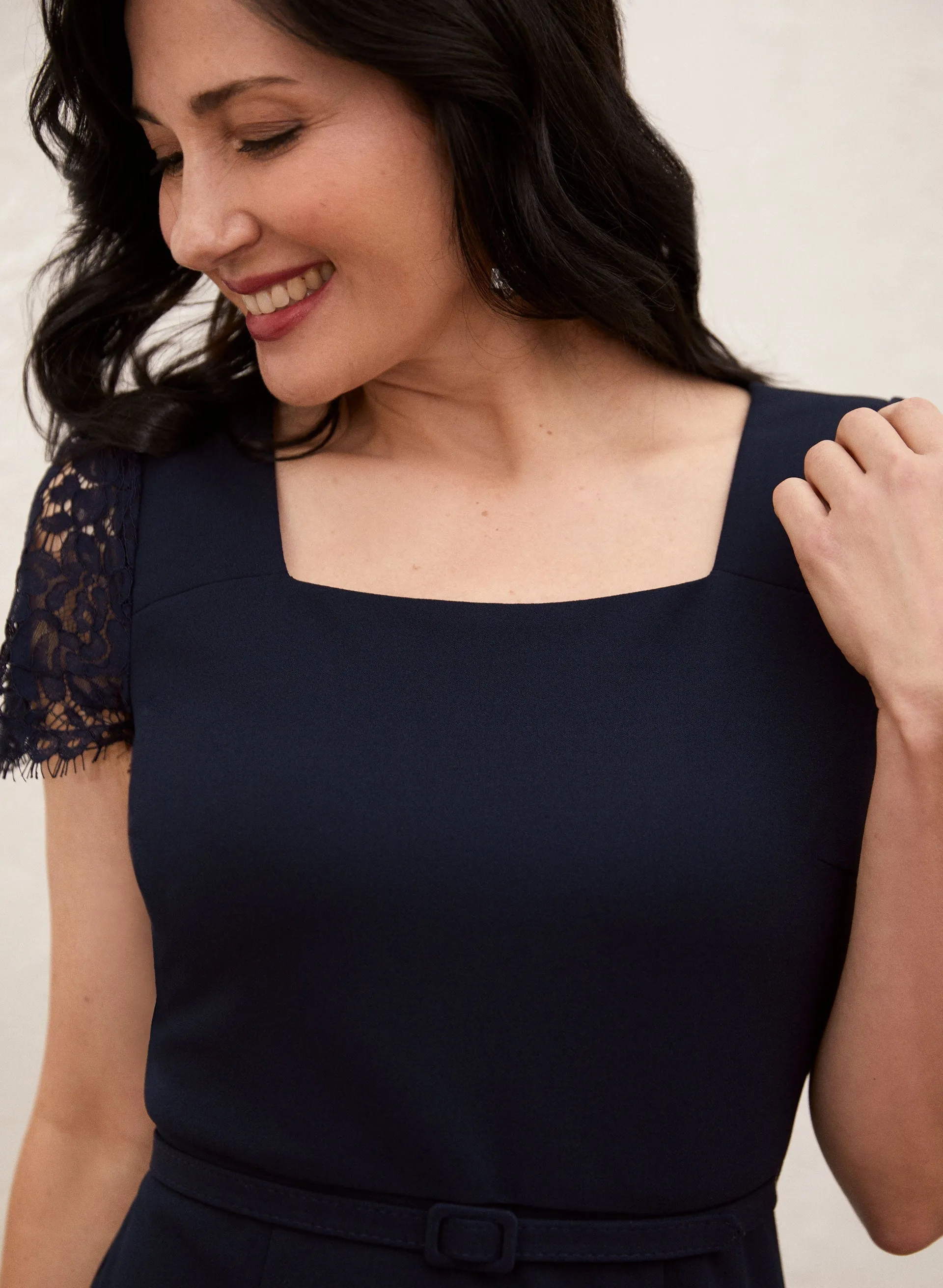 Lace Sleeve Dress sold by Laura product image thumbnail 4