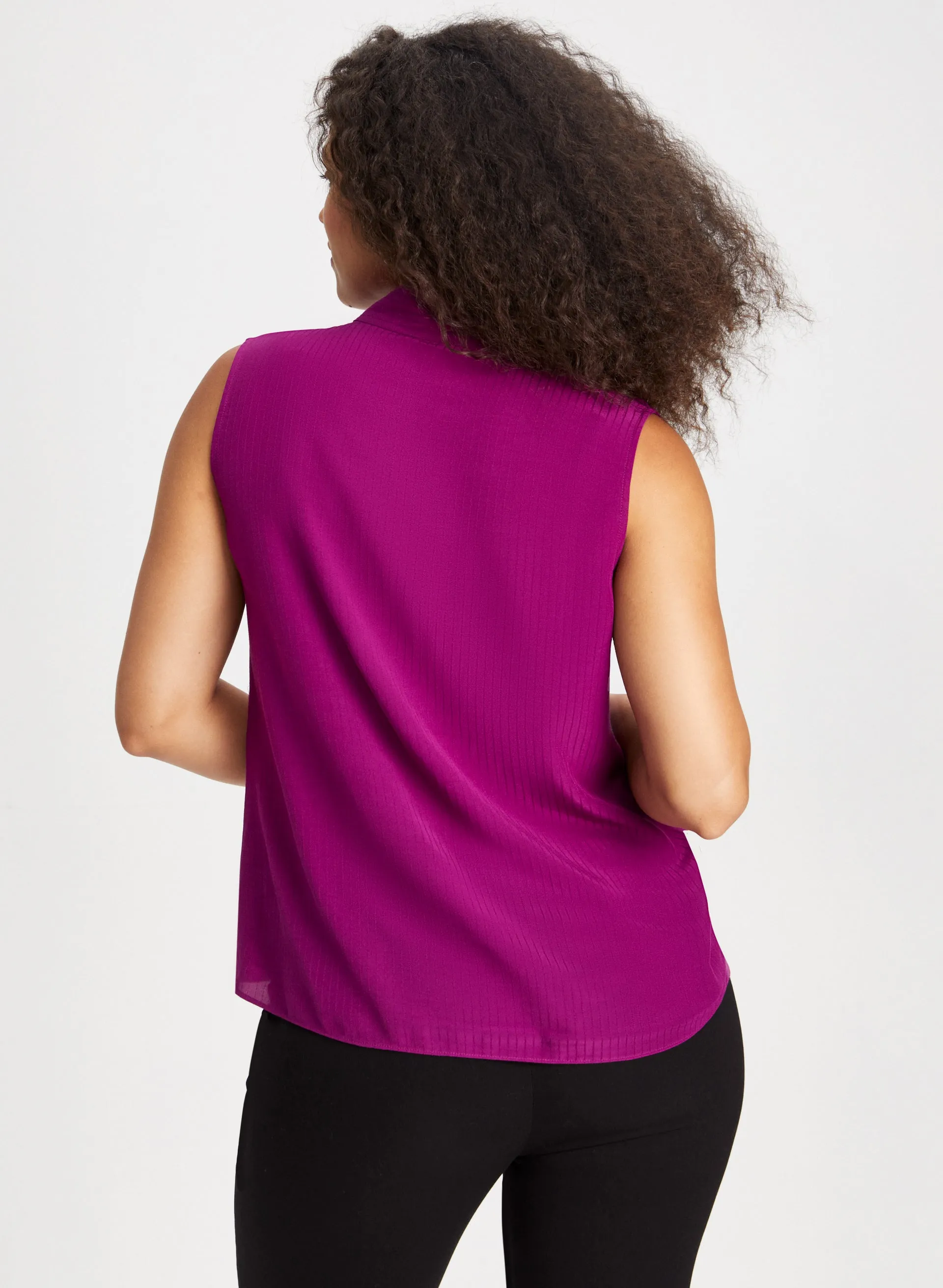 Tie Neck Sleeveless Blouse sold by Laura product image thumbnail 4