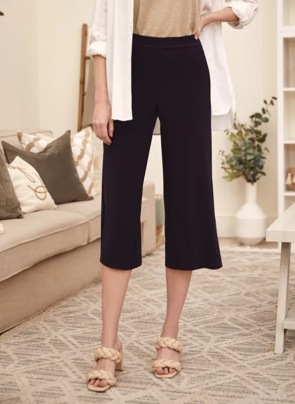 Wide Leg Pull-On Capris sold by Laura