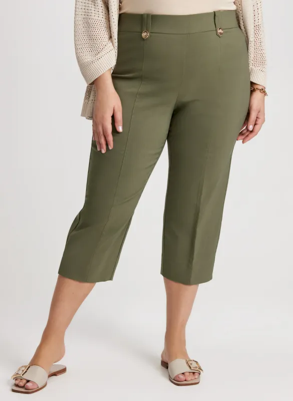Side Slit Pull-On Capris sold by Laura