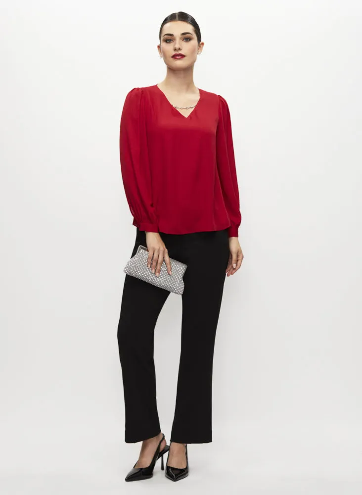 Rhinestone Chain Top & Wide Leg Pants sold by Laura