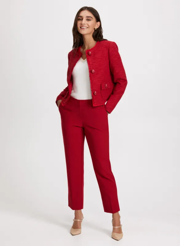 Bouclé Jacket & Slim Leg Pants sold by Laura