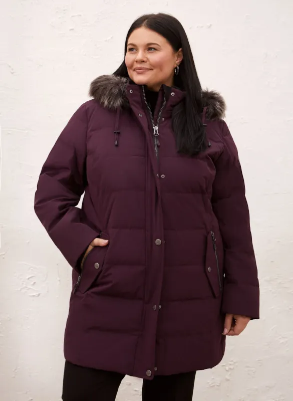Down-Blend Quilted Coat sold by Laura