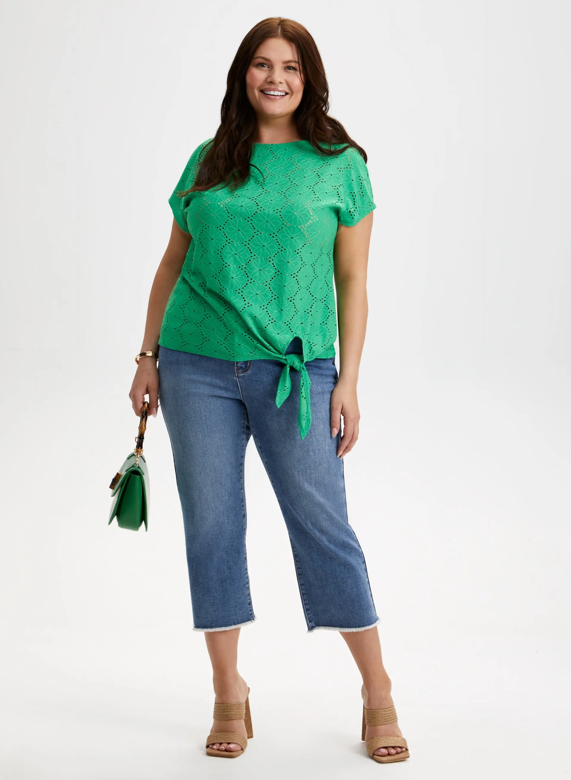 Eyelet Detail Top sold by Laura product image thumbnail 3