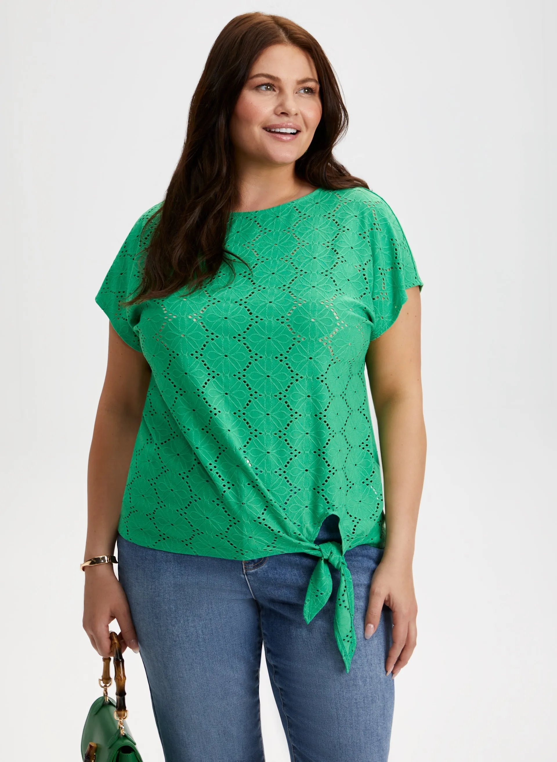 Eyelet Detail Top sold by Laura